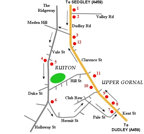 Ruiton Heritage Walk map