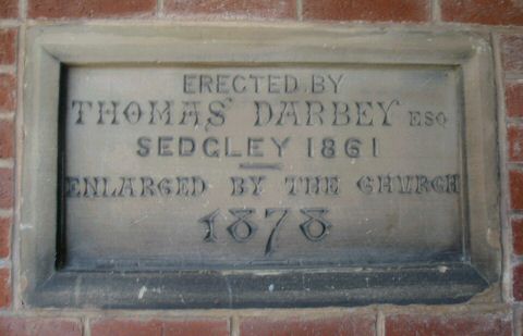 Thomas Darbey School plaque
